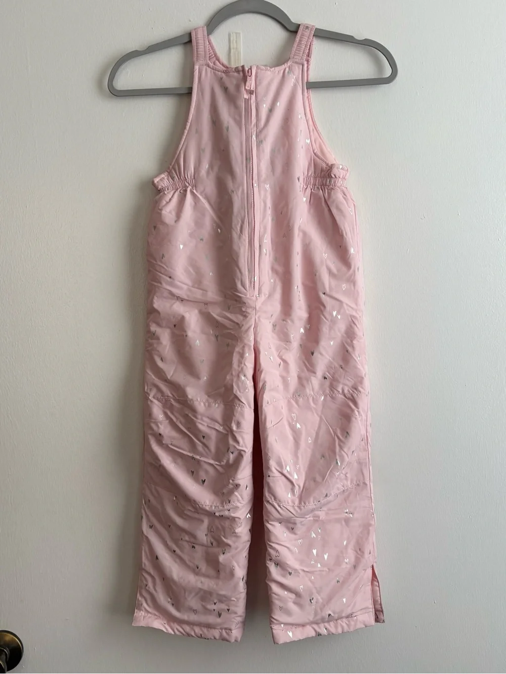 NWT Gymboree Girls 4T Pink Heart Water Resistant Winter Snow Bib Pants